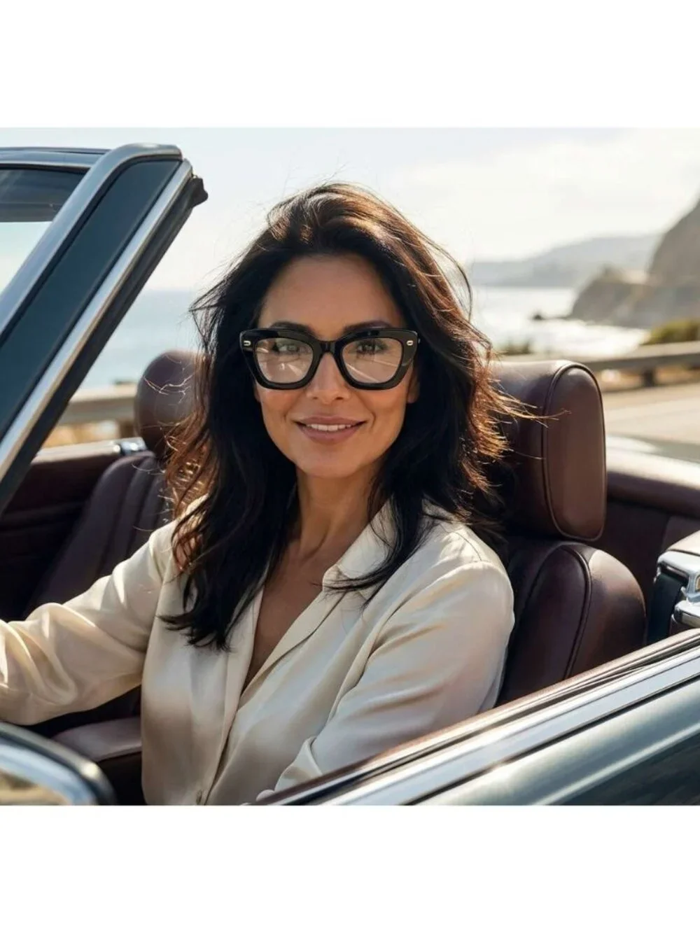 Gucci GG1555O 004 Cat Eye Eyeglasses 50mm - Brown